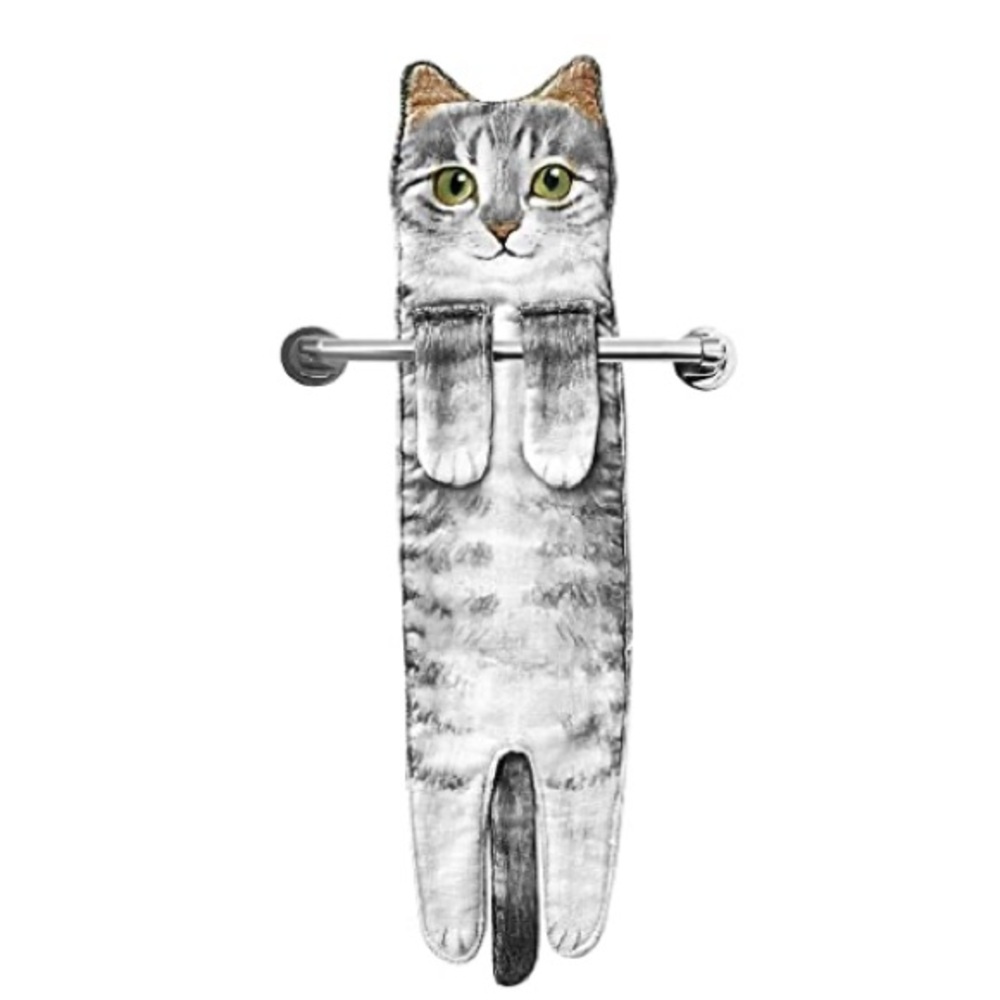 Cute Cat Hand Towel.